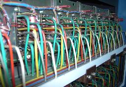 Cabling of the analog modules