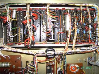 Cabling of the amplifiers